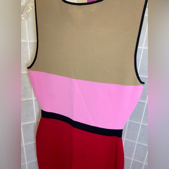 Diane Von Furstenberg Tan Top with Black Trim - Picture 6 of 10